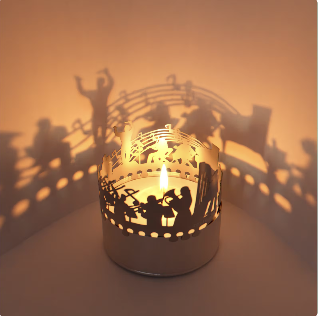 Orchestra Silhouette Candle Holder
